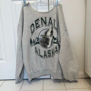 Abercrombie Gray Denali Alaska Sweatshirt